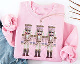 Hand Painted Nutcrackers Pink Sweatshirts - YOUTH & ADULT SIZES