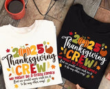 Thanksgiving Crew Family Bella Canvas Graphic Tees - ALL COLORS -TODDLER,  YOUTH & ADULT