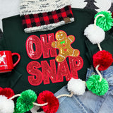 REALSEQUIN PATCH OH SNAP Short & Long Sleeve Tees OR Sweatshirts - YOUTH & ADULT SIZES