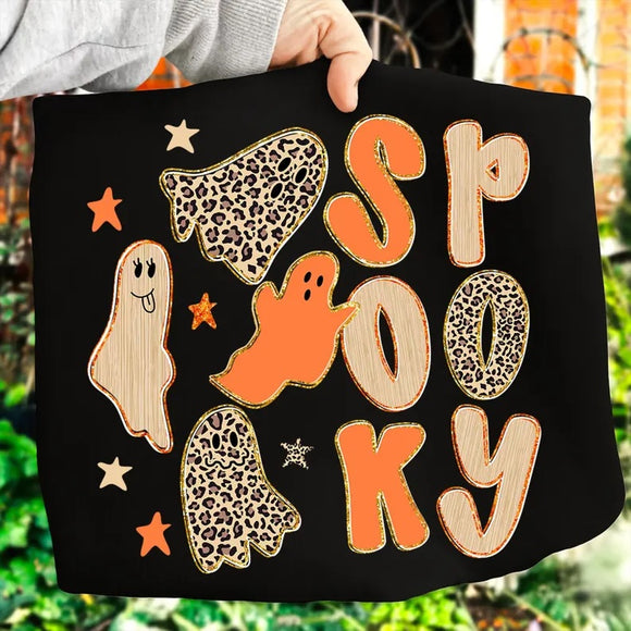 Spooky Ghosts Black Bella Canvas Graphic Tees - YOUTH & ADULT