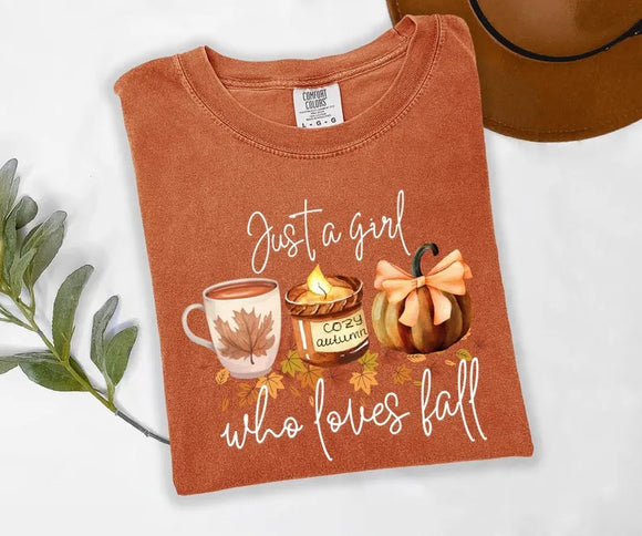 Just A Girl Yam Comfort Color Short & Long Sleeve Tees & Sweatshirts - ADULTS