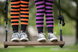 Orange & Black Stripe Jane Leggings