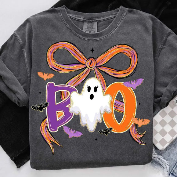 Bow Boo Pepper Comfort Colors Graphic Tees - YOUTH & ADULT