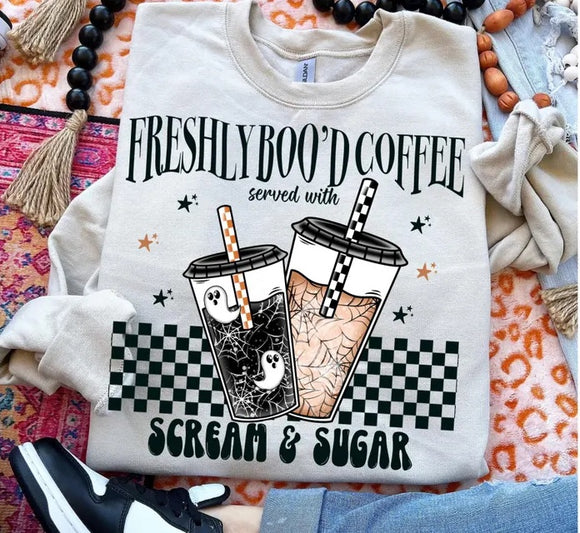 Freshly Boo'd Sand Sweatshirts - ADULT SIZES