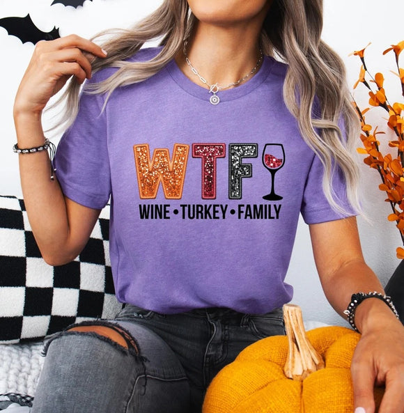 WTF Royal Purple Bella Canvas Graphic Tees - ADULT