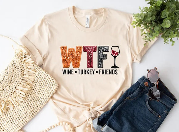 WTF Natural Bella Canvas Graphic Tees - ADULT