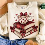 Valentine Books Sand/Natural Tees OR Sweatshirts - YOUTH & ADULT SIZES