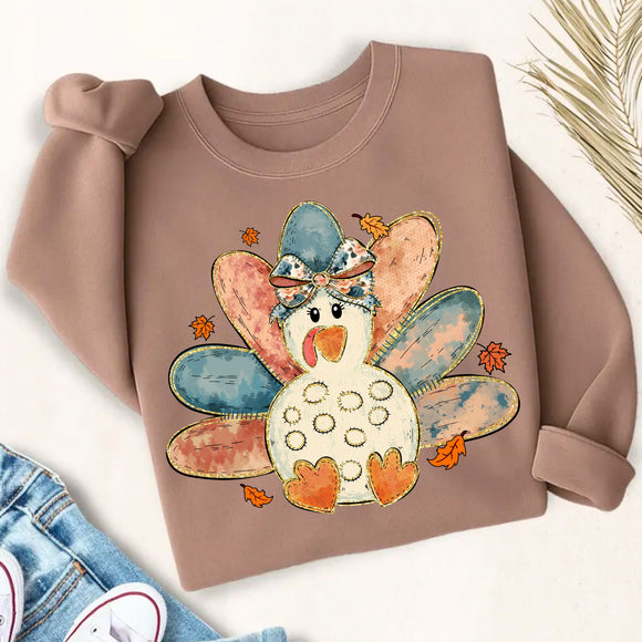 Denim Turkey Sweatshirts - YOUTH & ADULT SIZES