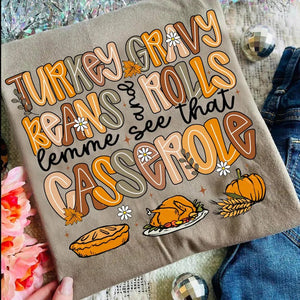Turkey Gravy Espresso Comfort Color Short & Long Sleeve Tees & Sweatshirts - ADULTS