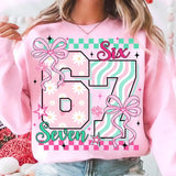 67 Coquette Valentine Light Pink Sweatshirts - YOUTH & ADULT SIZES