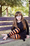 Orange & Black Stripe Jane Leggings