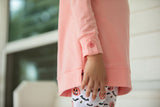 Pink Long Sleeve Slouch Top
