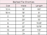 Red Gingham Ruffled Shorties w/Belted Bow