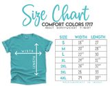 Watercolor Pastel Hearts Comfort Colors T-Shirt - YOUTH & ADULT SIZES - ALL COLORS