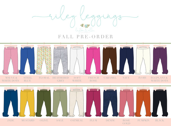 2023 Riley Leggings Extras - ALL COLORS & SIZES