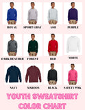 ++SPOTLIGHT SPECIAL++ CUSTOM NAME Puff Vinyl Sweatshirts - YOUTH & ADULT - ALL COLORS (Copy)