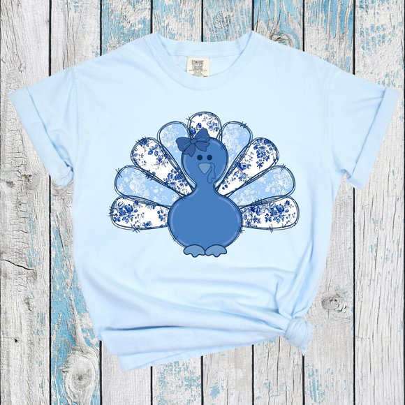 Coquette Turkey Chambray Comfort Colors Graphic Tees - YOUTH & ADULT