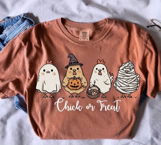 Chick or Treat Yam Comfort Colors Graphic Tees - ADULTS