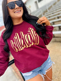 Spirit OUTLINE PUFF Metallic Vinyl Tees & Sweatshirts - YOUTH & ADULT SIZES