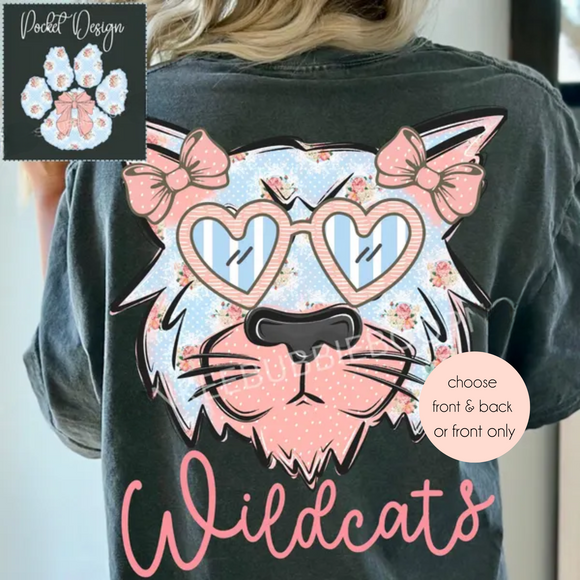#9 Floral Mascot Spirit Wear Graphic Tees & Sweatshirts - YOUTH & ADULT