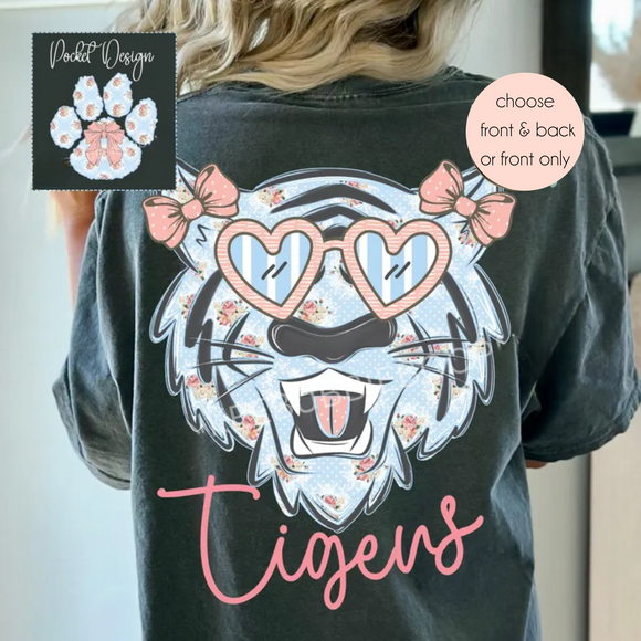 #1 Floral Mascot Spirit Wear Graphic Tees & Sweatshirts - YOUTH & ADULT