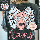 #45 Floral Mascot Spirit Wear Graphic Tees & Sweatshirts - YOUTH & ADULT