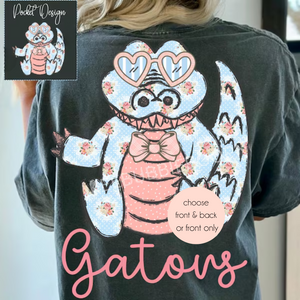 #34 Floral Mascot Spirit Wear Graphic Tees & Sweatshirts - YOUTH & ADULT