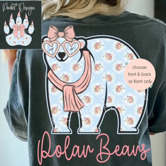 #37 Floral Mascot Spirit Wear Graphic Tees & Sweatshirts - YOUTH & ADULT