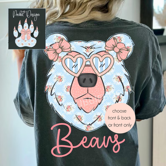 #4 Floral Mascot Spirit Wear Graphic Tees & Sweatshirts - YOUTH & ADULT