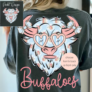 #10 Floral Mascot Spirit Wear Graphic Tees & Sweatshirts - YOUTH & ADULT