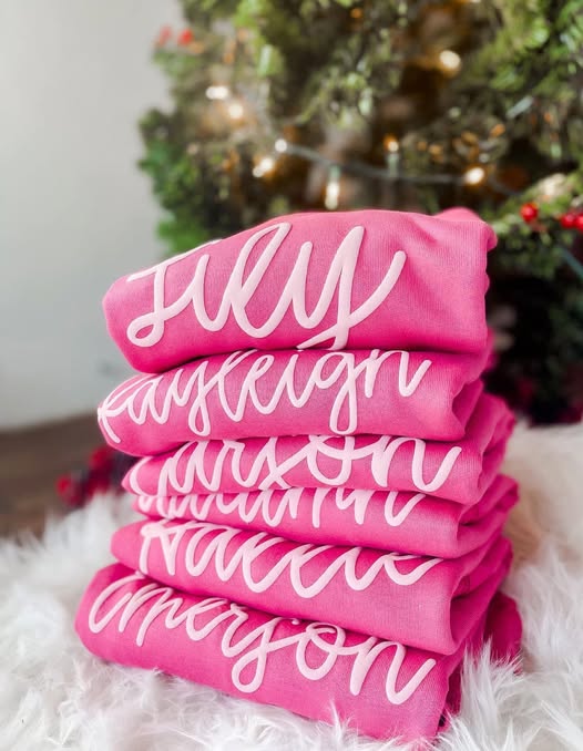 ++SPOTLIGHT SPECIAL++ CUSTOM NAME Puff Vinyl Sweatshirts - YOUTH & ADULT - ALL COLORS (Copy)