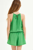LIMITED RELEASE - ROMPER Self-Tie Sleeveless- PINK