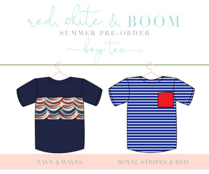 Red, White & BOOM Boys Tees Pre-Order