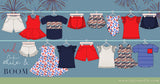Red, White & BOOM Girls Shorties Pre-Order