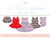 Red, White & BOOM Criss Cross Peplums Pre-Order